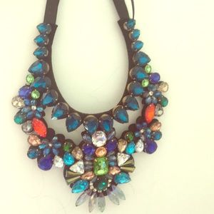 NWOT Oversized colorful statement necklace